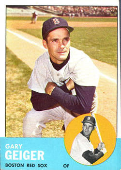 1963 Topps Baseball Cards      513     Gary Geiger